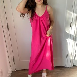 Lisa $ Lucy hot pink maxi dress